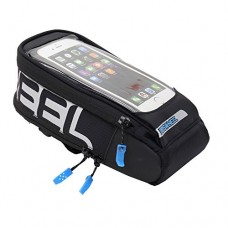 VINQLIQ Cycling Bike Handlebar Bags Quick Release Bicycle Front Top Frame Pouch for Touch Screen Phone - 5.5" (Black  5.5") - B01GRAJAYI
